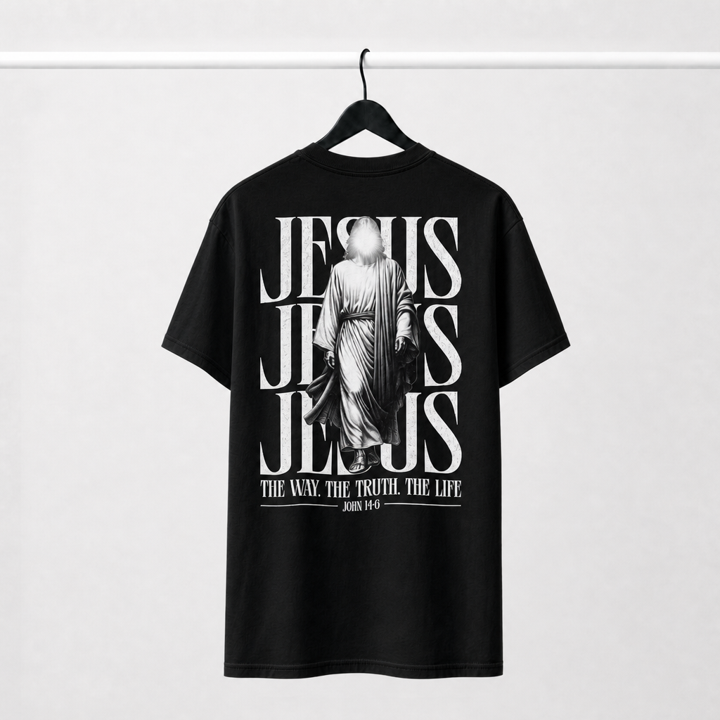 Premium Oversized Jesus Black